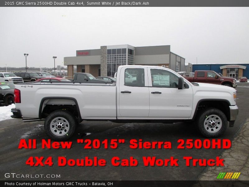 Summit White / Jet Black/Dark Ash 2015 GMC Sierra 2500HD Double Cab 4x4