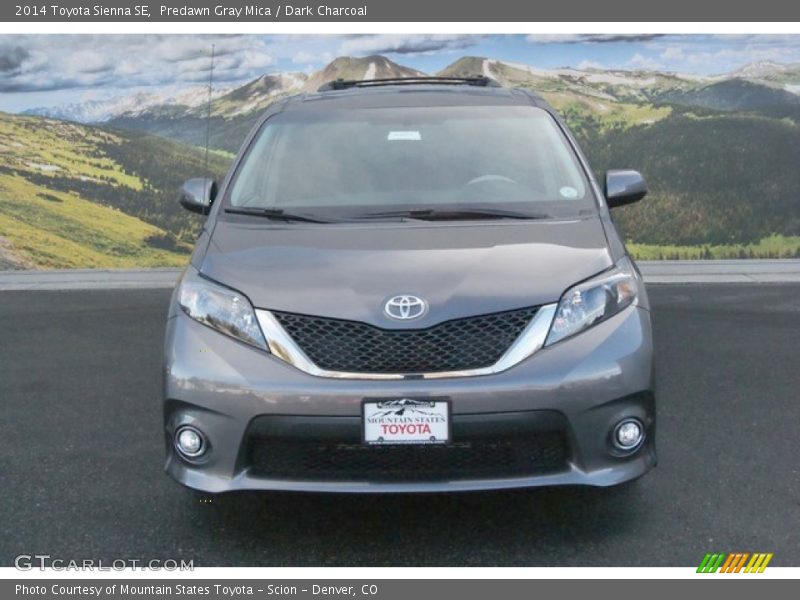 Predawn Gray Mica / Dark Charcoal 2014 Toyota Sienna SE