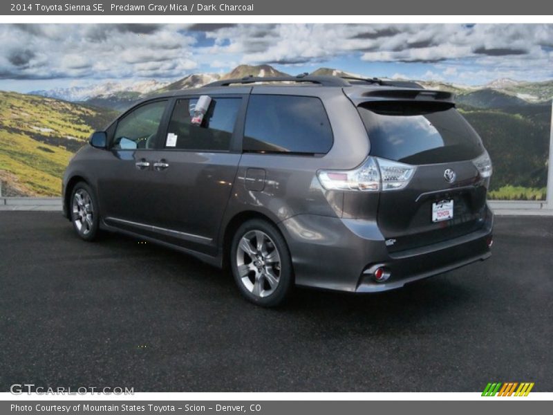 Predawn Gray Mica / Dark Charcoal 2014 Toyota Sienna SE