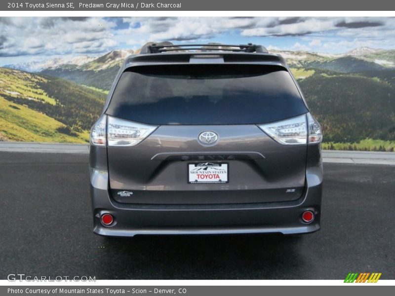 Predawn Gray Mica / Dark Charcoal 2014 Toyota Sienna SE