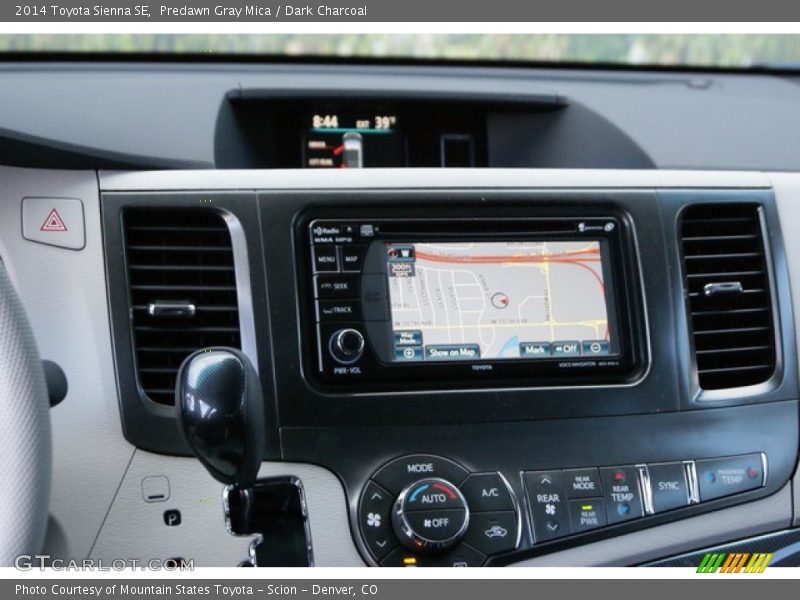 Navigation of 2014 Sienna SE