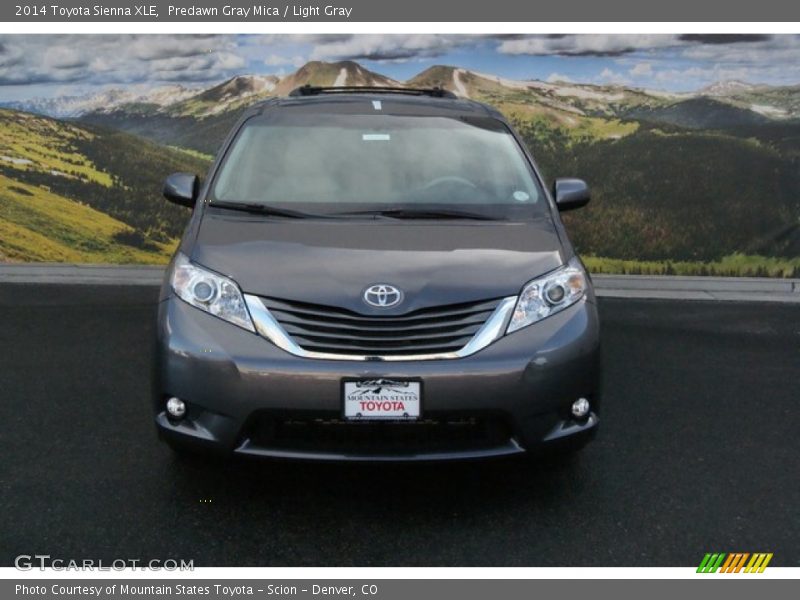 Predawn Gray Mica / Light Gray 2014 Toyota Sienna XLE