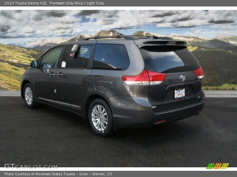 Predawn Gray Mica / Light Gray 2014 Toyota Sienna XLE