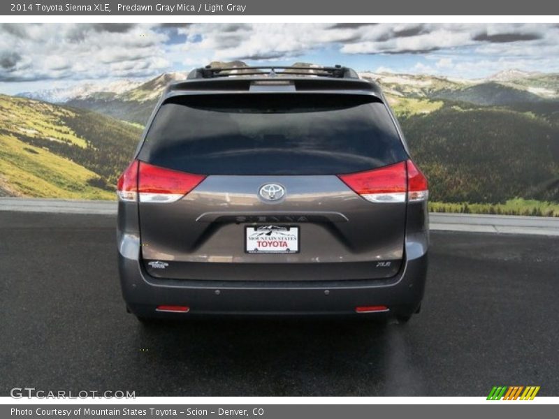 Predawn Gray Mica / Light Gray 2014 Toyota Sienna XLE