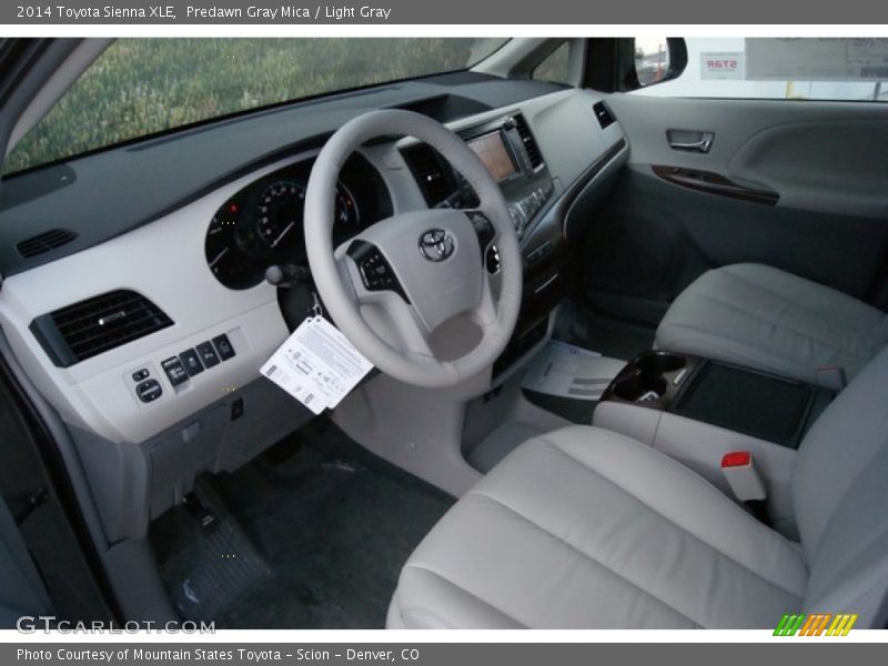 Predawn Gray Mica / Light Gray 2014 Toyota Sienna XLE