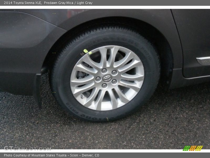Predawn Gray Mica / Light Gray 2014 Toyota Sienna XLE