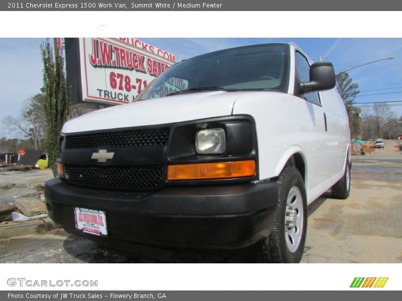 Summit White / Medium Pewter 2011 Chevrolet Express 1500 Work Van