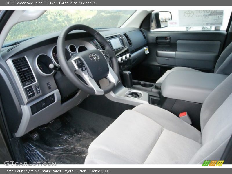 Graphite Interior - 2014 Sequoia SR5 4x4 