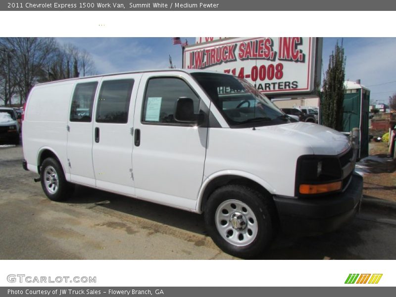 Summit White / Medium Pewter 2011 Chevrolet Express 1500 Work Van