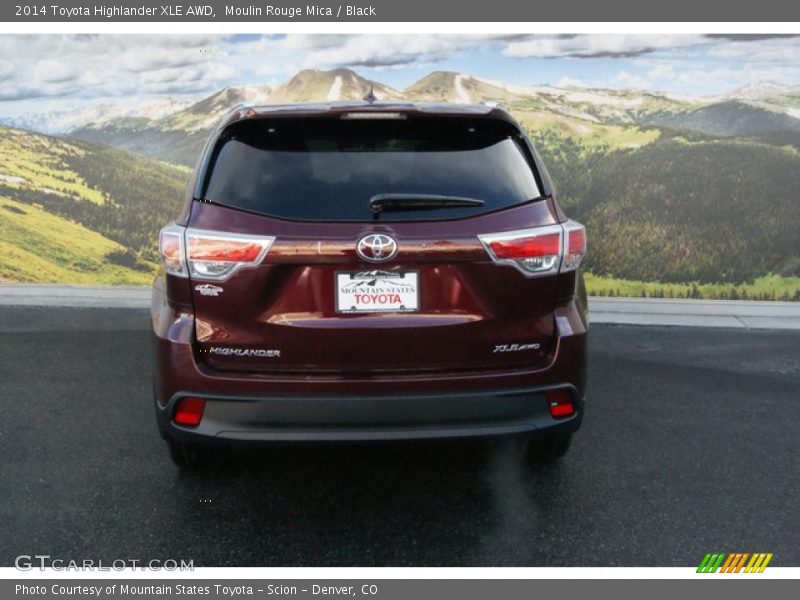 Moulin Rouge Mica / Black 2014 Toyota Highlander XLE AWD