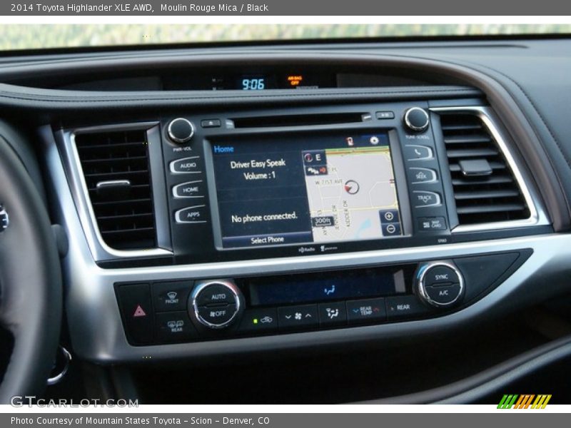 Moulin Rouge Mica / Black 2014 Toyota Highlander XLE AWD