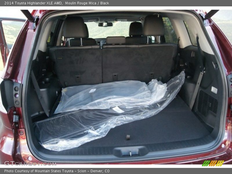 Moulin Rouge Mica / Black 2014 Toyota Highlander XLE AWD