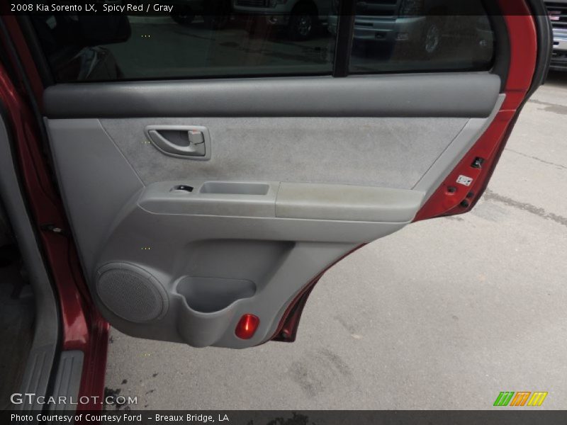Spicy Red / Gray 2008 Kia Sorento LX