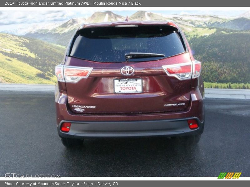 Moulin Rouge Mica / Black 2014 Toyota Highlander Limited Platinum AWD