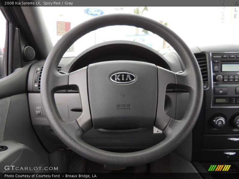 Spicy Red / Gray 2008 Kia Sorento LX