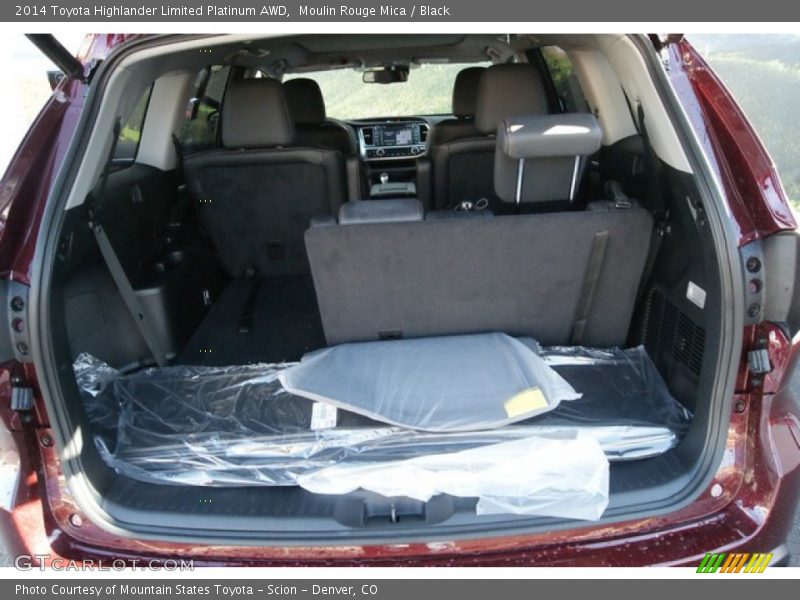 Moulin Rouge Mica / Black 2014 Toyota Highlander Limited Platinum AWD
