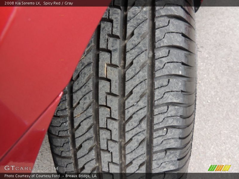 Spicy Red / Gray 2008 Kia Sorento LX