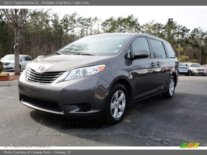 Predawn Gray Mica / Light Gray 2013 Toyota Sienna LE