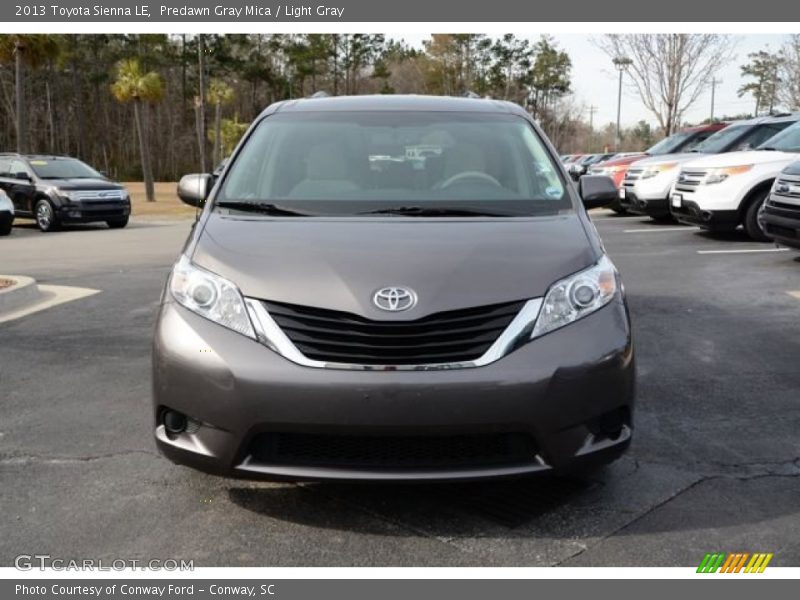 Predawn Gray Mica / Light Gray 2013 Toyota Sienna LE
