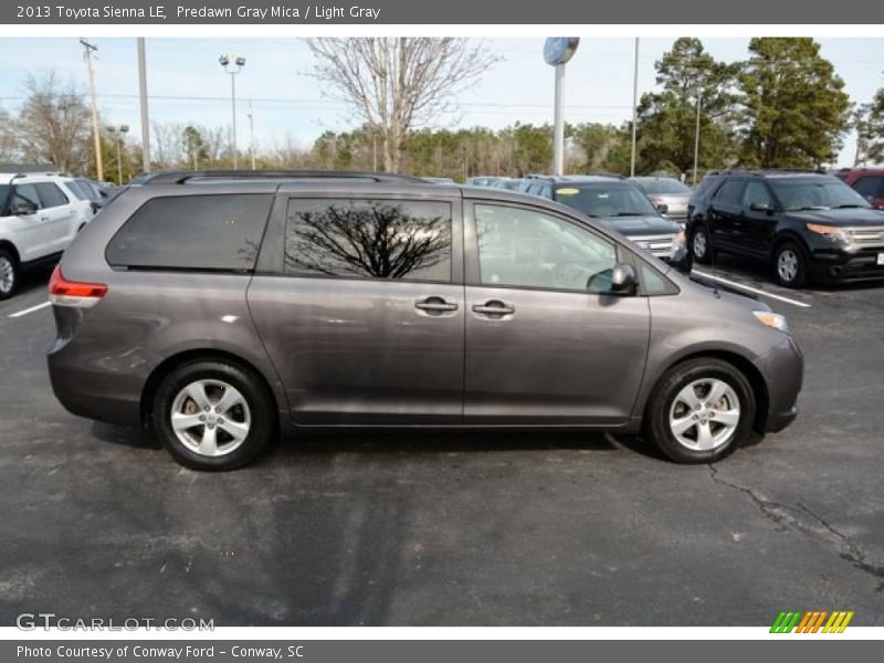 Predawn Gray Mica / Light Gray 2013 Toyota Sienna LE
