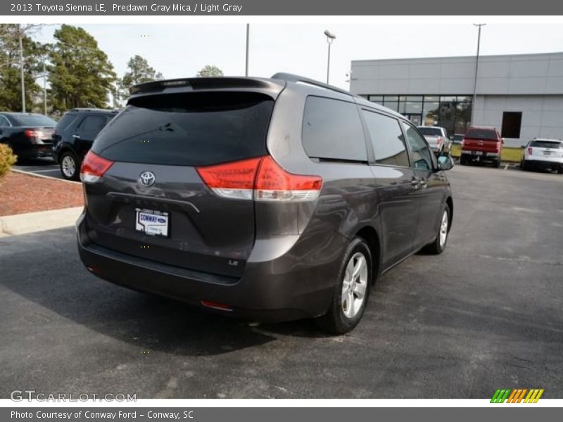 Predawn Gray Mica / Light Gray 2013 Toyota Sienna LE