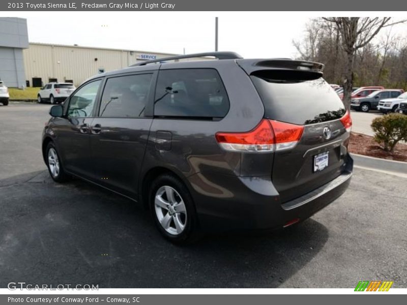 Predawn Gray Mica / Light Gray 2013 Toyota Sienna LE
