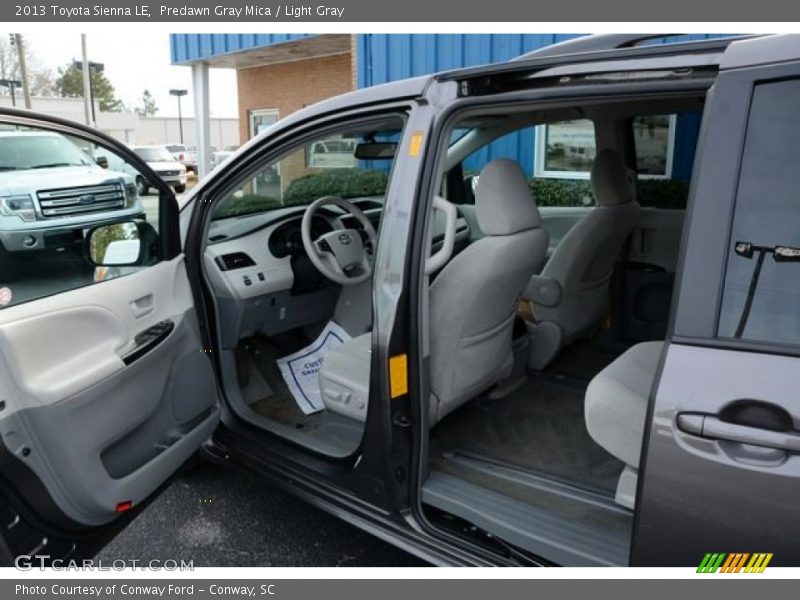 Predawn Gray Mica / Light Gray 2013 Toyota Sienna LE