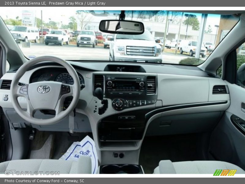 Predawn Gray Mica / Light Gray 2013 Toyota Sienna LE