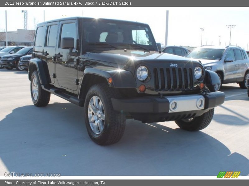 Black / Black/Dark Saddle 2012 Jeep Wrangler Unlimited Sahara 4x4