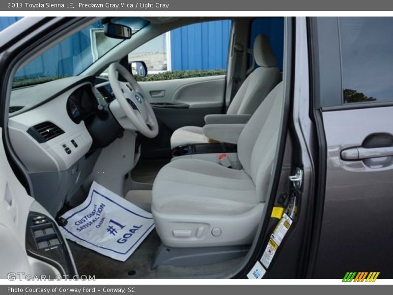 Predawn Gray Mica / Light Gray 2013 Toyota Sienna LE