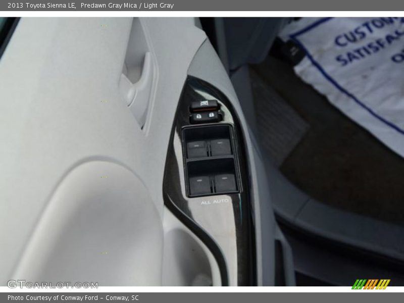 Predawn Gray Mica / Light Gray 2013 Toyota Sienna LE