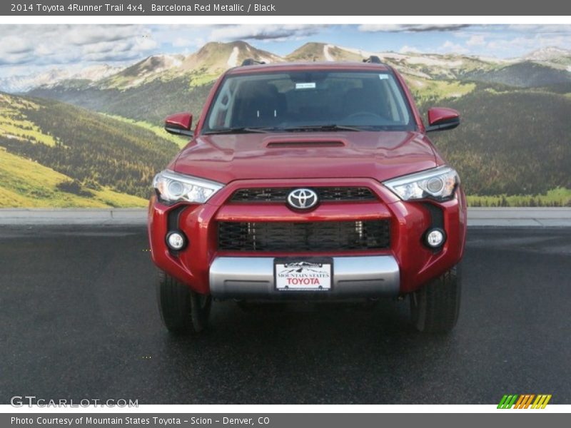 Barcelona Red Metallic / Black 2014 Toyota 4Runner Trail 4x4