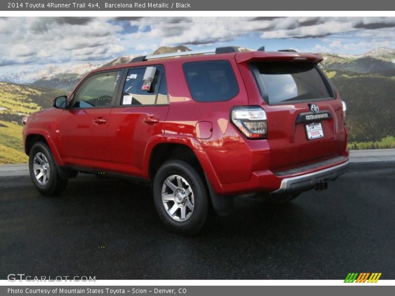 Barcelona Red Metallic / Black 2014 Toyota 4Runner Trail 4x4