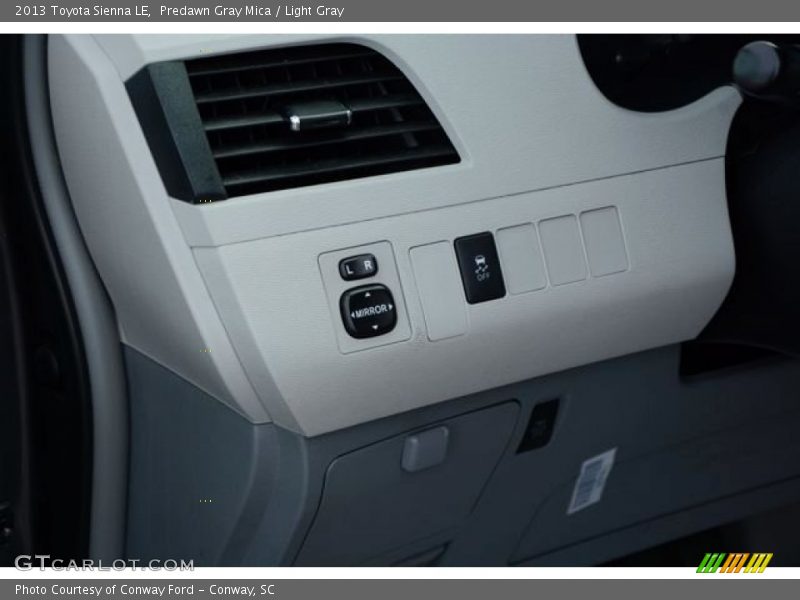 Predawn Gray Mica / Light Gray 2013 Toyota Sienna LE