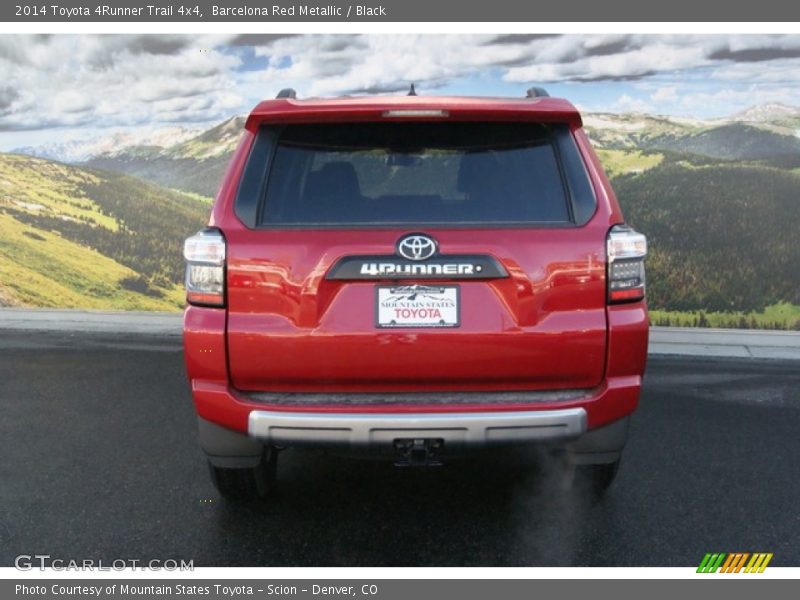 Barcelona Red Metallic / Black 2014 Toyota 4Runner Trail 4x4