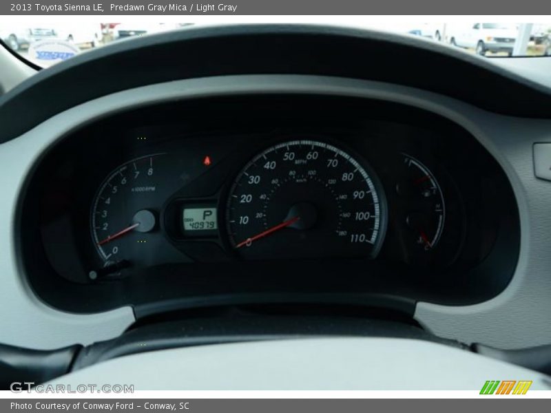 Predawn Gray Mica / Light Gray 2013 Toyota Sienna LE