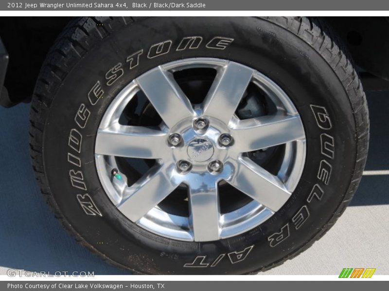Black / Black/Dark Saddle 2012 Jeep Wrangler Unlimited Sahara 4x4