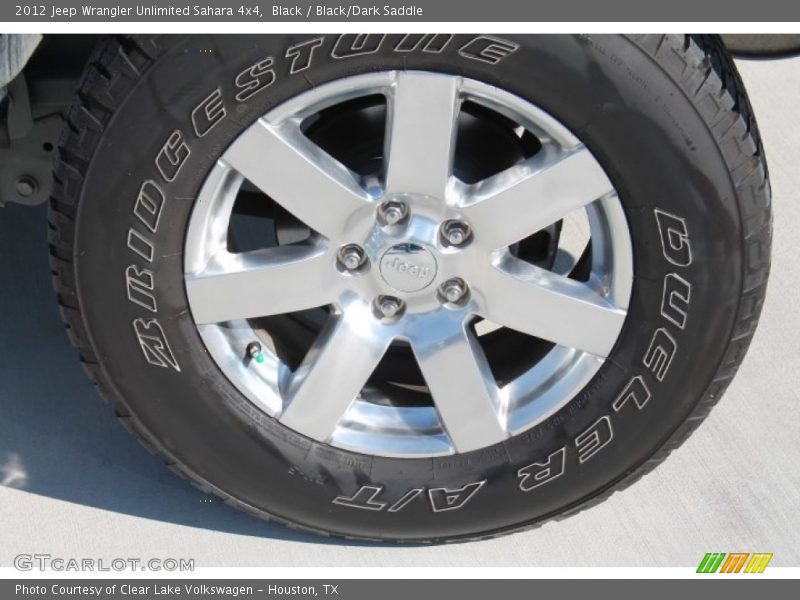 Black / Black/Dark Saddle 2012 Jeep Wrangler Unlimited Sahara 4x4