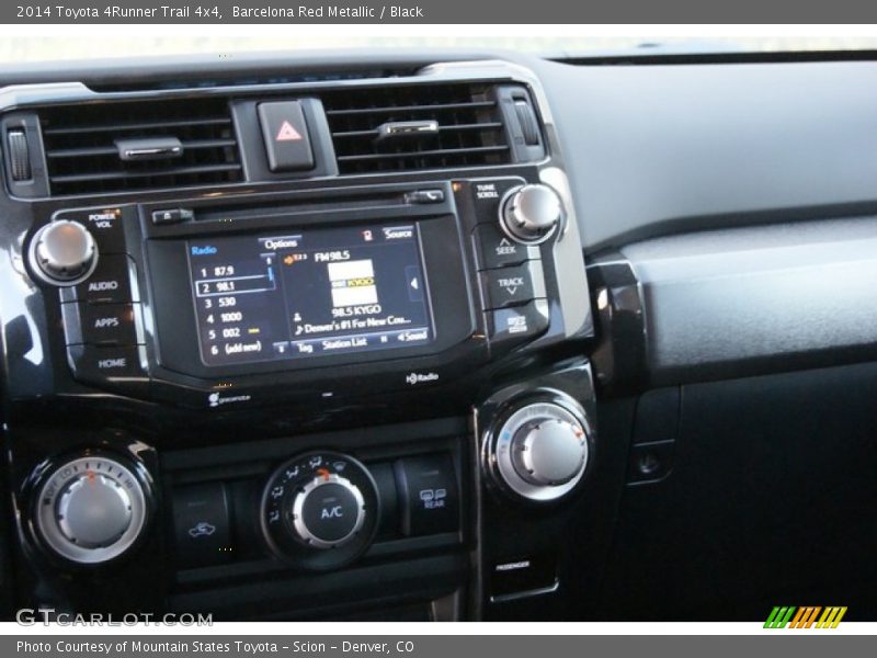 Barcelona Red Metallic / Black 2014 Toyota 4Runner Trail 4x4