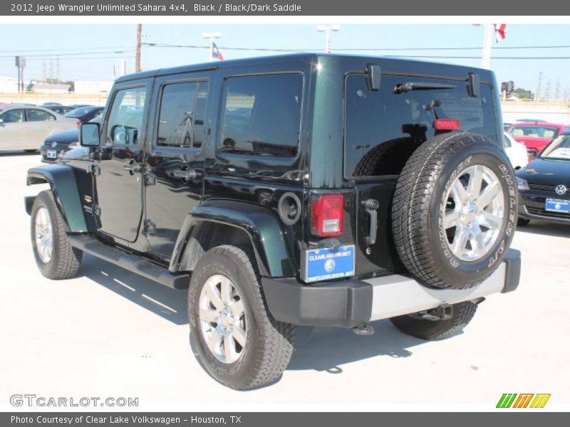 Black / Black/Dark Saddle 2012 Jeep Wrangler Unlimited Sahara 4x4