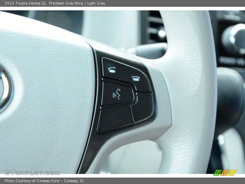Predawn Gray Mica / Light Gray 2013 Toyota Sienna LE