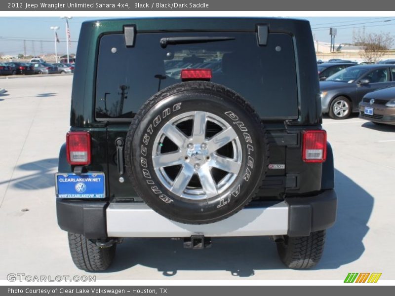 Black / Black/Dark Saddle 2012 Jeep Wrangler Unlimited Sahara 4x4