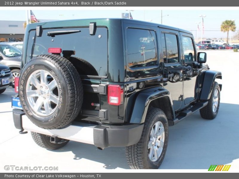 Black / Black/Dark Saddle 2012 Jeep Wrangler Unlimited Sahara 4x4