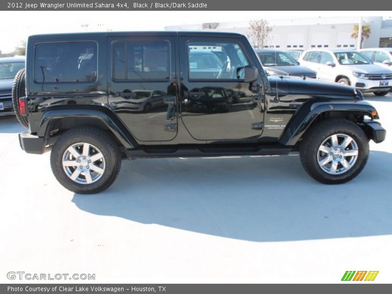 Black / Black/Dark Saddle 2012 Jeep Wrangler Unlimited Sahara 4x4