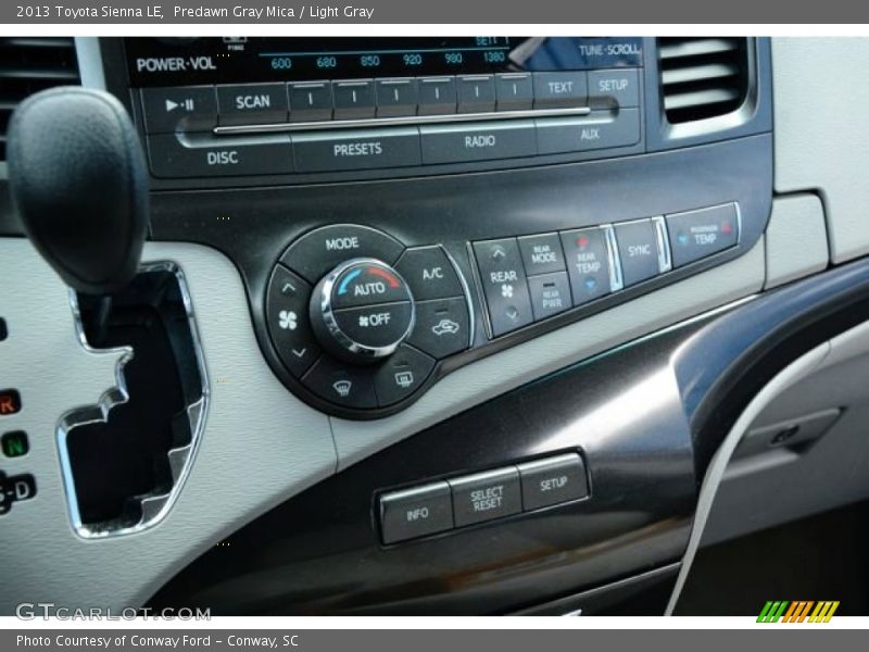 Predawn Gray Mica / Light Gray 2013 Toyota Sienna LE