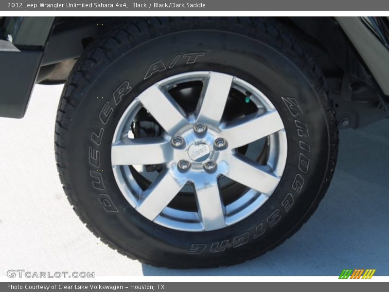 Black / Black/Dark Saddle 2012 Jeep Wrangler Unlimited Sahara 4x4