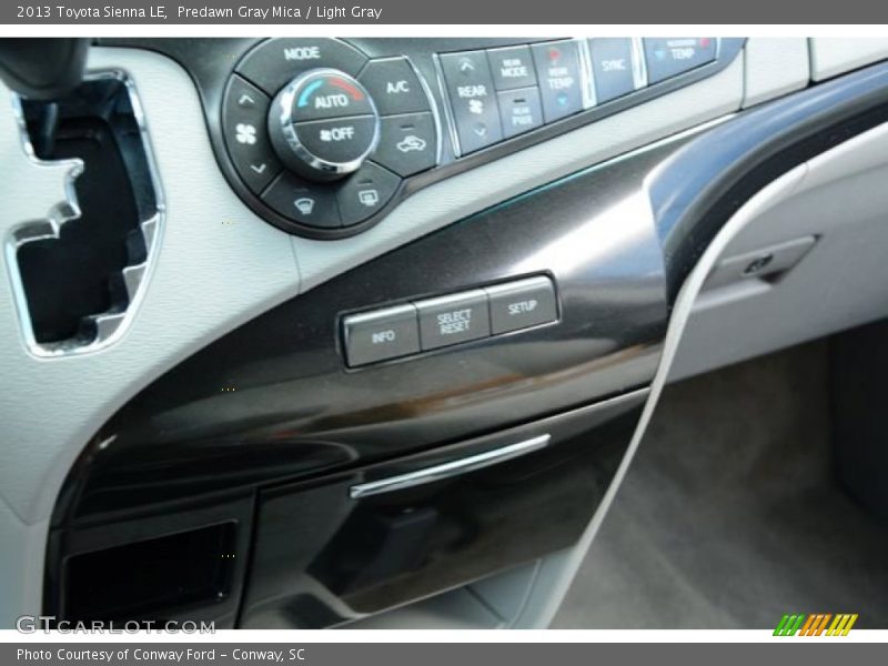 Predawn Gray Mica / Light Gray 2013 Toyota Sienna LE