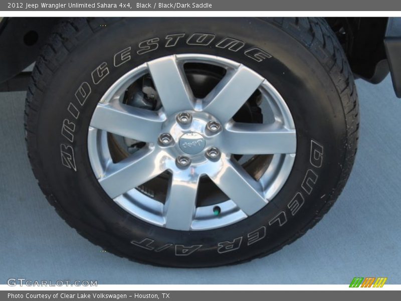 Black / Black/Dark Saddle 2012 Jeep Wrangler Unlimited Sahara 4x4