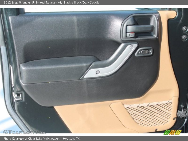 Black / Black/Dark Saddle 2012 Jeep Wrangler Unlimited Sahara 4x4