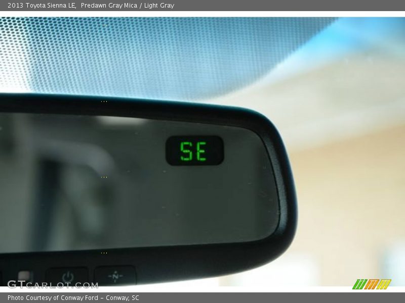 Predawn Gray Mica / Light Gray 2013 Toyota Sienna LE